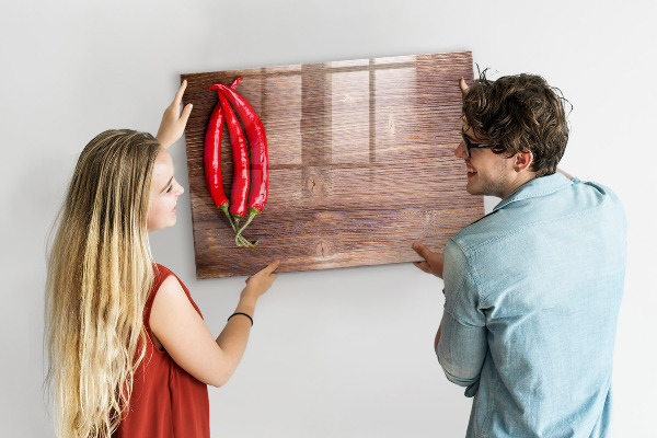 Pizarra magnética de pared con rotulador Un práctico tablero para notas y fotos.