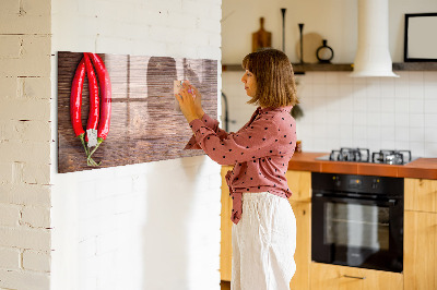 Pizarra magnética de pared con rotulador Un práctico tablero para notas y fotos.