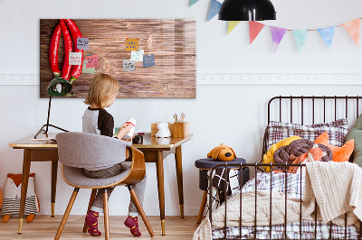 Pizarra magnética de pared con rotulador Un práctico tablero para notas y fotos.