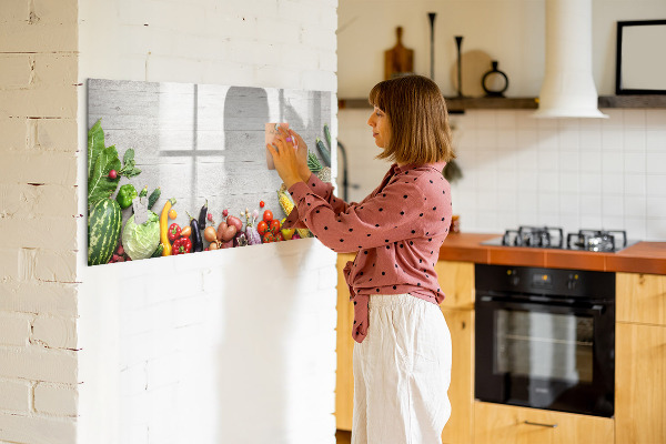 Pizarra magnética de pared con rotulador Un espacio creativo para recuerdos y fotos.