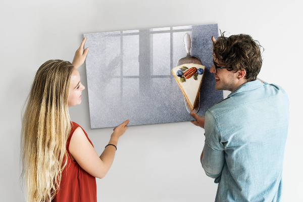Pizarra magnética de pared con rotulador Un lugar creativo para recuerdos y notas.