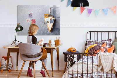 Pizarra magnética de pared con rotulador Un lugar creativo para recuerdos y notas.