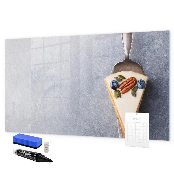 Pizarra magnética de pared con rotulador Un lugar creativo para recuerdos y notas.