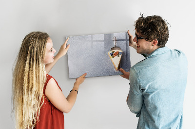 Pizarra magnética de pared con rotulador Un lugar creativo para recuerdos y notas.