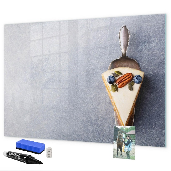 Pizarra magnética de pared con rotulador Un lugar creativo para recuerdos y notas.