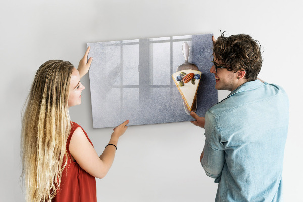 Pizarra magnética de pared con rotulador Un lugar creativo para recuerdos y notas.
