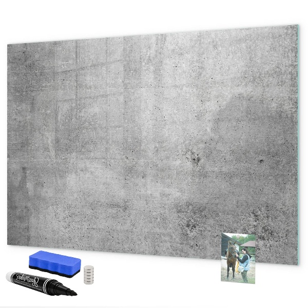 Pizarra magnética de pared con rotulador Un tablero moderno para colgar fotos