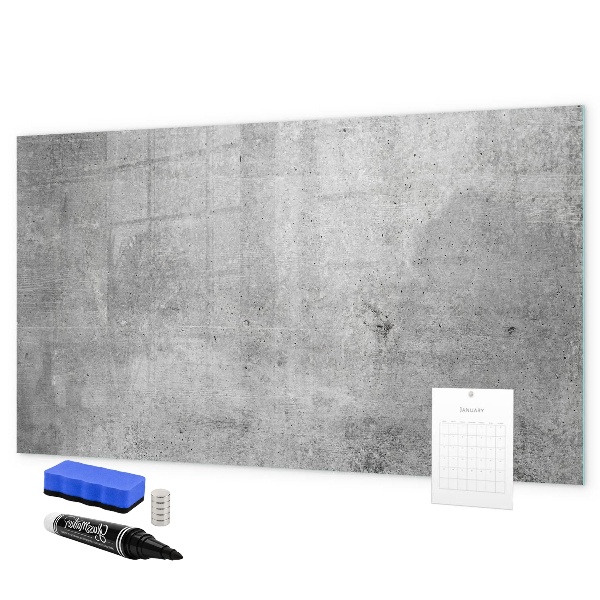 Pizarra magnética de pared con rotulador Un tablero moderno para colgar fotos