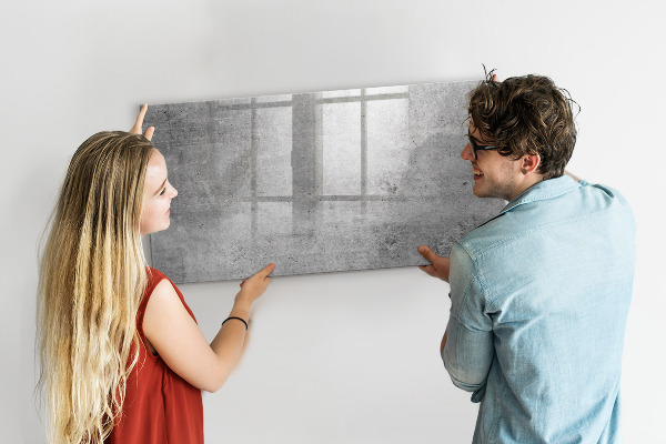 Pizarra magnética de pared con rotulador Un tablero moderno para colgar fotos