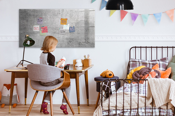 Pizarra magnética de pared con rotulador Un tablero moderno para colgar fotos