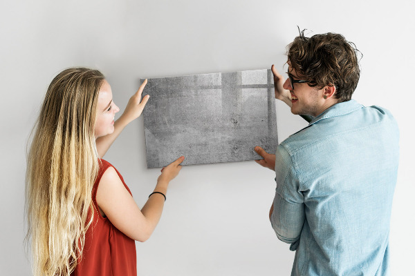 Pizarra magnética de pared con rotulador Un tablero moderno para colgar fotos
