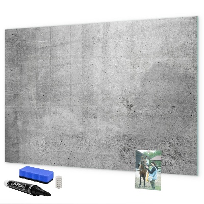 Pizarra magnética de pared con rotulador Un tablero moderno para colgar fotos