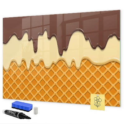 Pizarra magnética de pared con rotulador Dulces momentos en la tabla de hielo