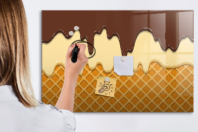 Pizarra magnética de pared con rotulador Dulces momentos en la tabla de hielo