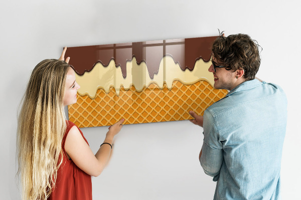 Pizarra magnética de pared con rotulador Dulces momentos en la tabla de hielo