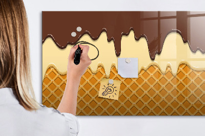 Pizarra magnética de pared con rotulador Dulces momentos en la tabla de hielo