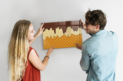 Pizarra magnética de pared con rotulador Dulces momentos en la tabla de hielo