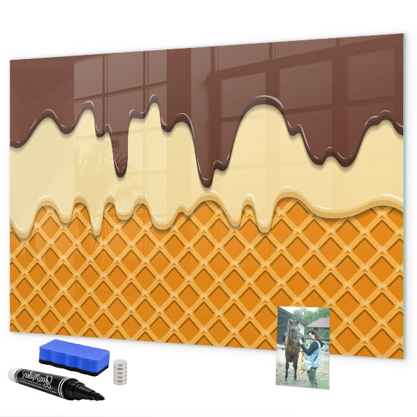 Pizarra magnética de pared con rotulador Dulces momentos en la tabla de hielo