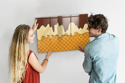 Pizarra magnética de pared con rotulador Dulces momentos en la tabla de hielo