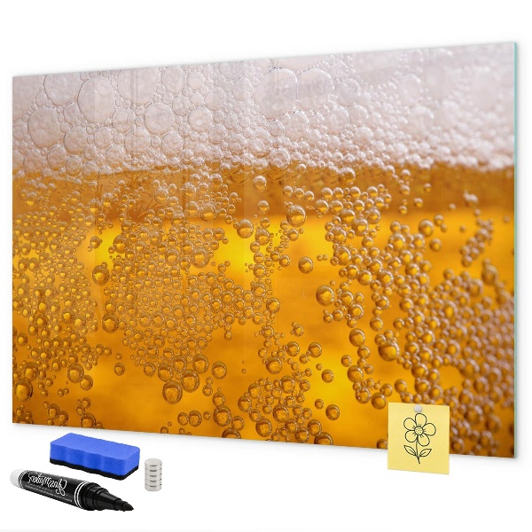 Pizarra borrable de cristal con imanes Tablero creativo con recuerdos agradables