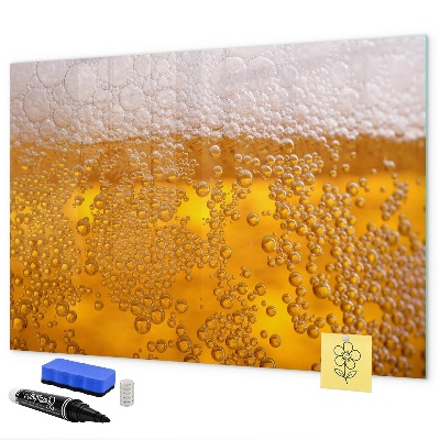 Pizarra borrable de cristal con imanes Tablero creativo con recuerdos agradables
