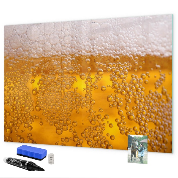 Pizarra borrable de cristal con imanes Tablero creativo con recuerdos agradables