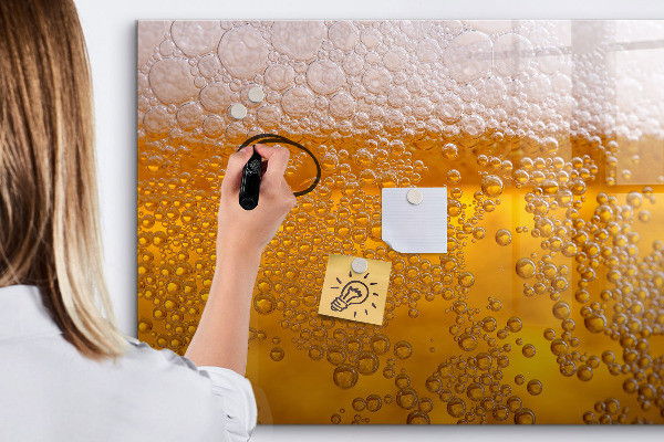 Pizarra borrable de cristal con imanes Tablero creativo con recuerdos agradables