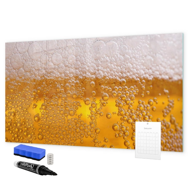 Pizarra borrable de cristal con imanes Tablero creativo con recuerdos agradables