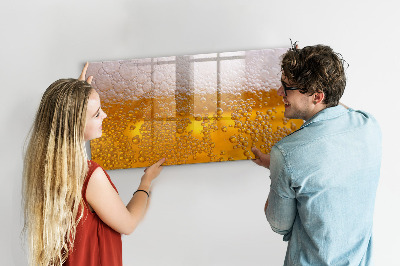 Pizarra borrable de cristal con imanes Tablero creativo con recuerdos agradables