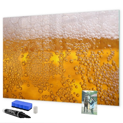 Pizarra borrable de cristal con imanes Tablero creativo con recuerdos agradables