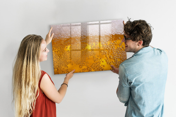 Pizarra borrable de cristal con imanes Tablero creativo con recuerdos agradables