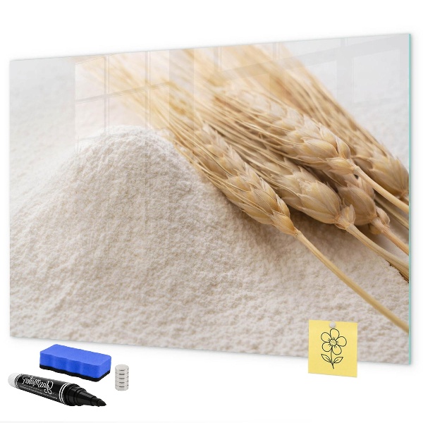 Pizarra magnética de pared con rotulador Tablero magnético para fotos y notas.
