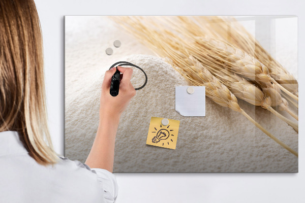 Pizarra magnética de pared con rotulador Tablero magnético para fotos y notas.