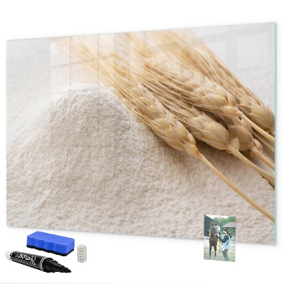 Pizarra magnética de pared con rotulador Tablero magnético para fotos y notas.