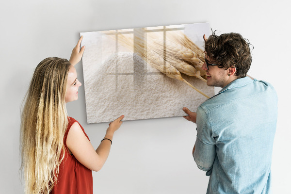 Pizarra magnética de pared con rotulador Tablero magnético para fotos y notas.