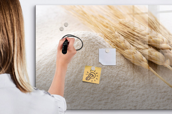 Pizarra magnética de pared con rotulador Tablero magnético para fotos y notas.