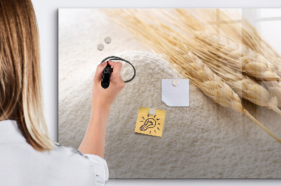 Pizarra magnética de pared con rotulador Tablero magnético para fotos y notas.