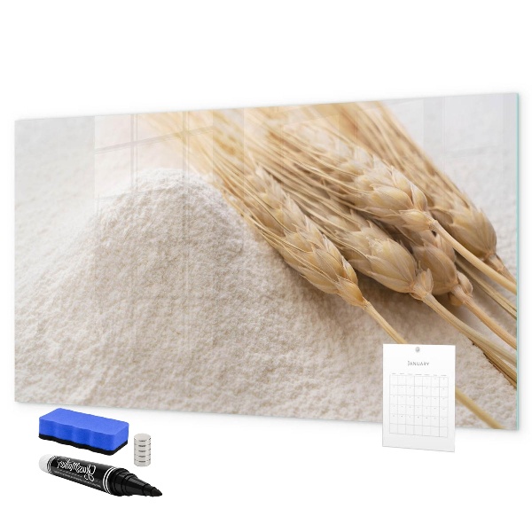 Pizarra magnética de pared con rotulador Tablero magnético para fotos y notas.