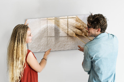 Pizarra magnética de pared con rotulador Tablero magnético para fotos y notas.