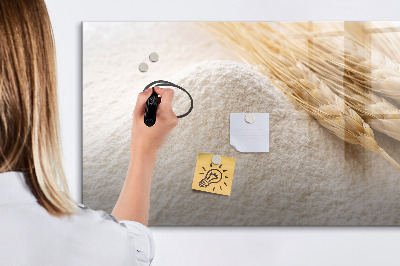 Pizarra magnética de pared con rotulador Tablero magnético para fotos y notas.