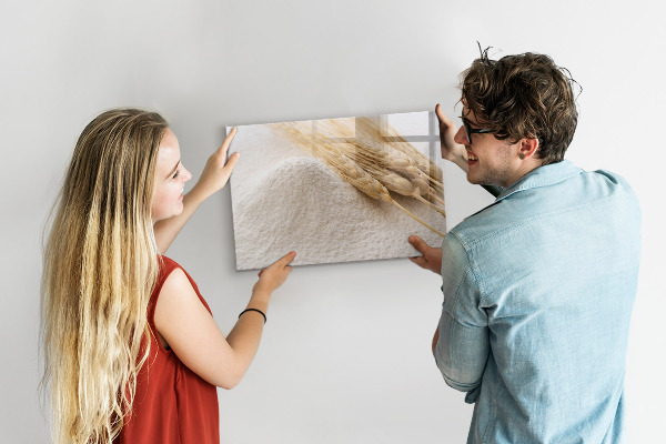 Pizarra magnética de pared con rotulador Tablero magnético para fotos y notas.
