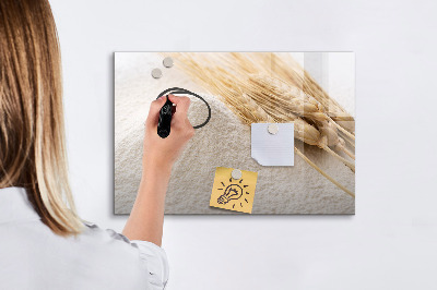 Pizarra magnética de pared con rotulador Tablero magnético para fotos y notas.
