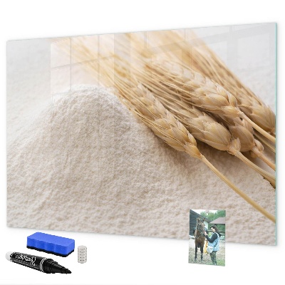 Pizarra magnética de pared con rotulador Tablero magnético para fotos y notas.