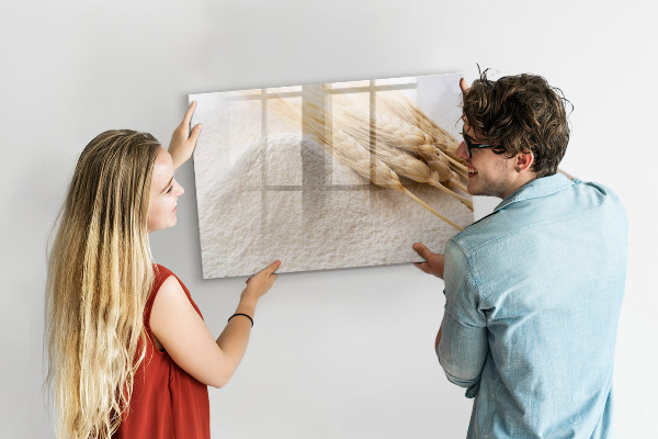 Pizarra magnética de pared con rotulador Tablero magnético para fotos y notas.