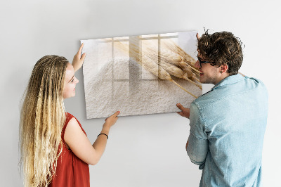 Pizarra magnética de pared con rotulador Tablero magnético para fotos y notas.