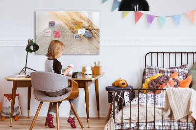 Pizarra magnética de pared con rotulador Tablero magnético para fotos y notas.