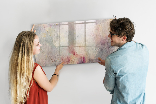 Pizarra borrable de cristal con imanes Un espacio creativo para presentar fotografías