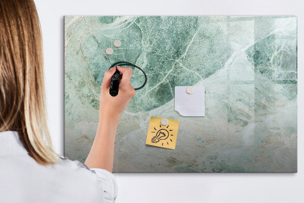 Pizarra magnética de pared con rotulador Tablero moderno para notas y fotos