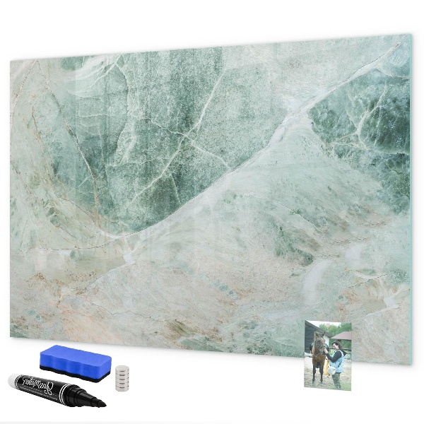 Pizarra magnética de pared con rotulador Tablero moderno para notas y fotos
