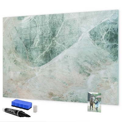Pizarra magnética de pared con rotulador Tablero moderno para notas y fotos